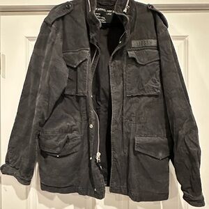 Stussy Black Military Field Jacket